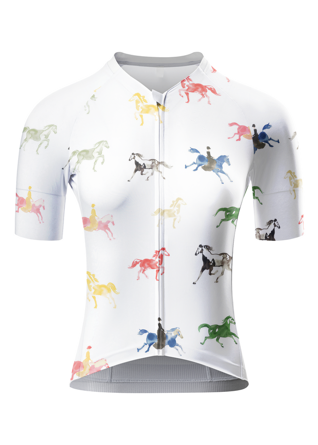 ROCKBROS Women's Gallop in Watercolor Artistic Equestrian Pro Jersey
