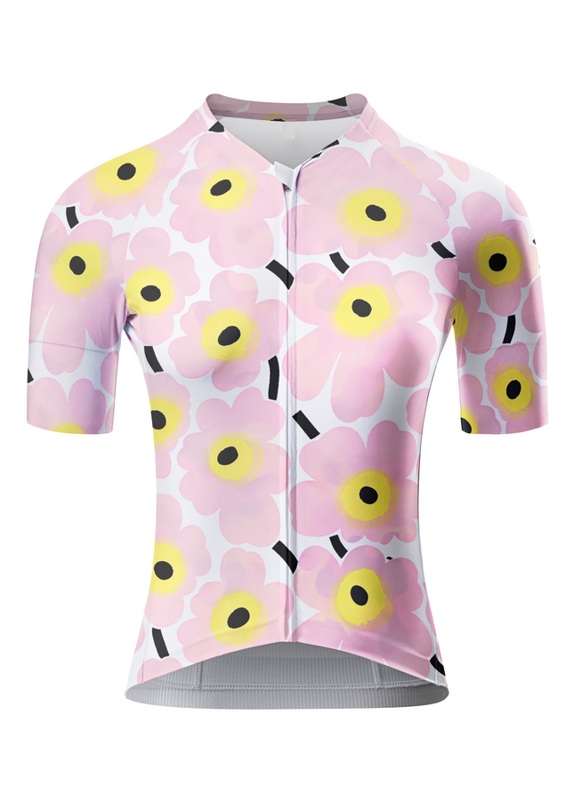 ROCKBROS Women's Nordic Bloom Pop-Art Botanical Pro Jersey