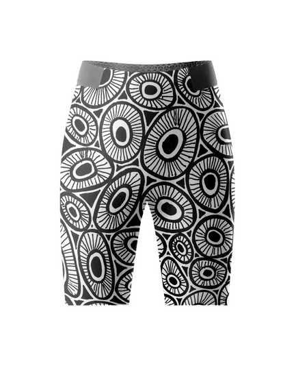 ROCKBROS Women's Monochrome Circle Padded Cycling Shorts