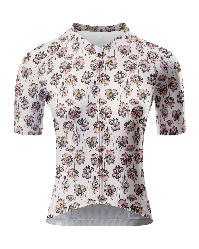 ROCKBROS Women's Cosmos Field Pen-and-Wash Botanical Pro Jersey