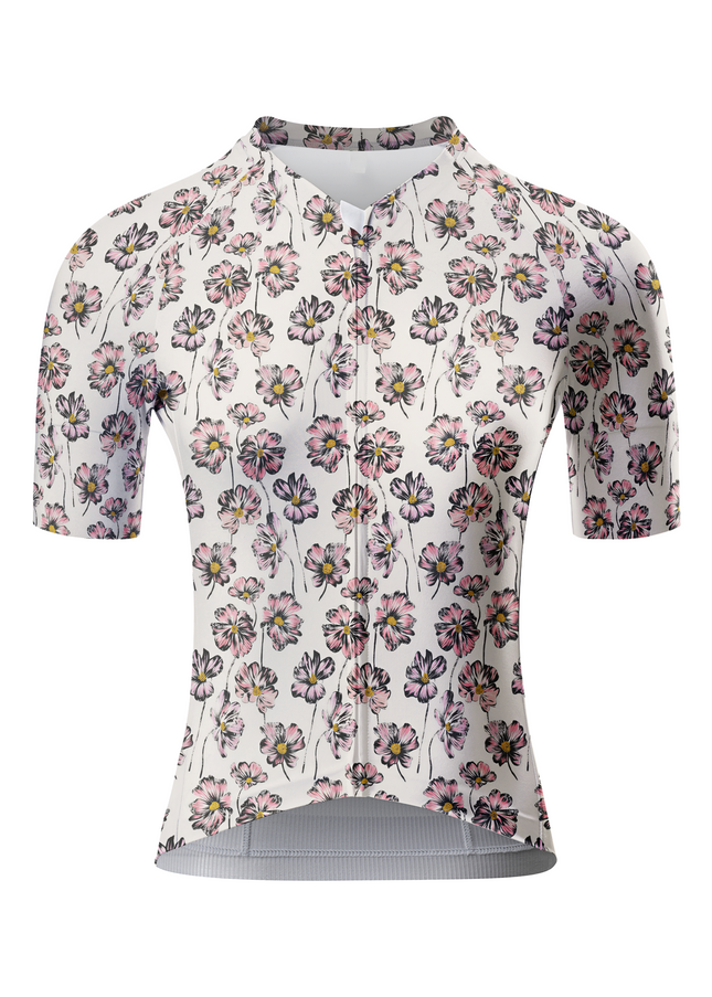 ROCKBROS Women's Cosmos Field Pen-and-Wash Botanical Pro Jersey