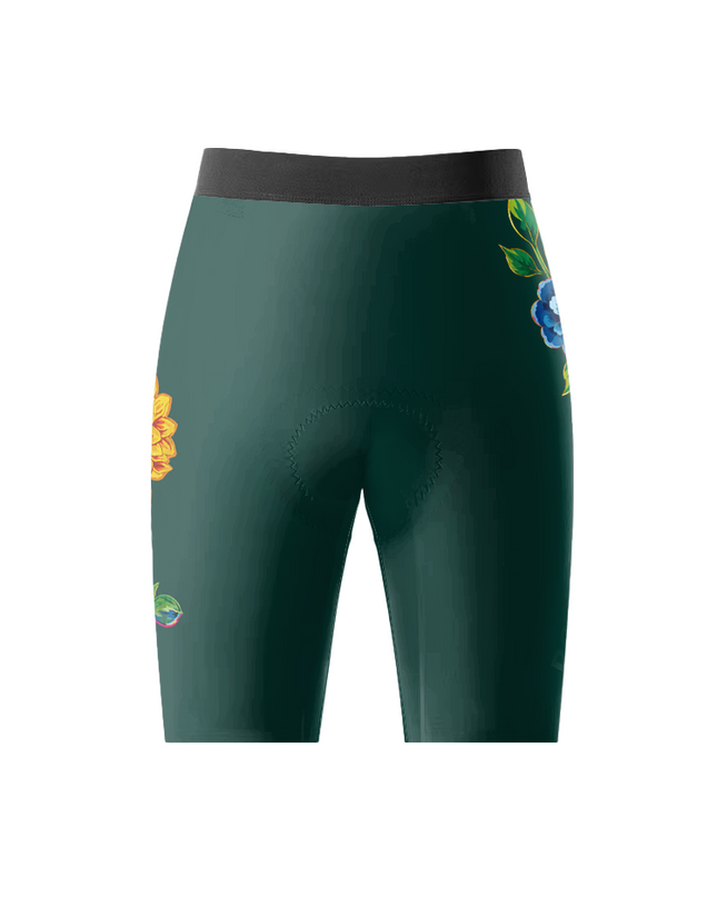 ROCKBROS Women's Emerald Floral Cycling Shorts