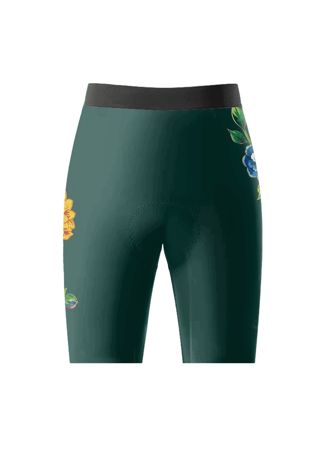 ROCKBROS Women's Emerald Floral Cycling Shorts