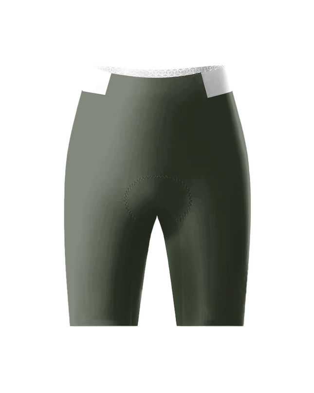 ROCKBROS Women's Gradient Army Green Honeycomb Mesh Waist Cycling Shorts