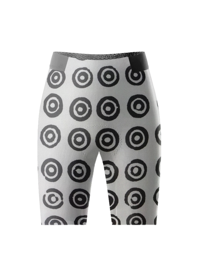 ROCKBROS Women's Monochrome Geometric Cycling Shorts