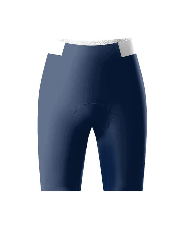 ROCKBROS Women's Solid Gradient Navy Honeycomb Waist Cycling Shorts