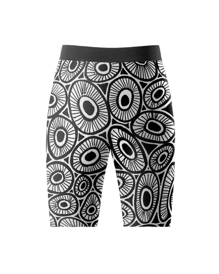 ROCKBROS Women's Monochrome Circle Padded Cycling Shorts
