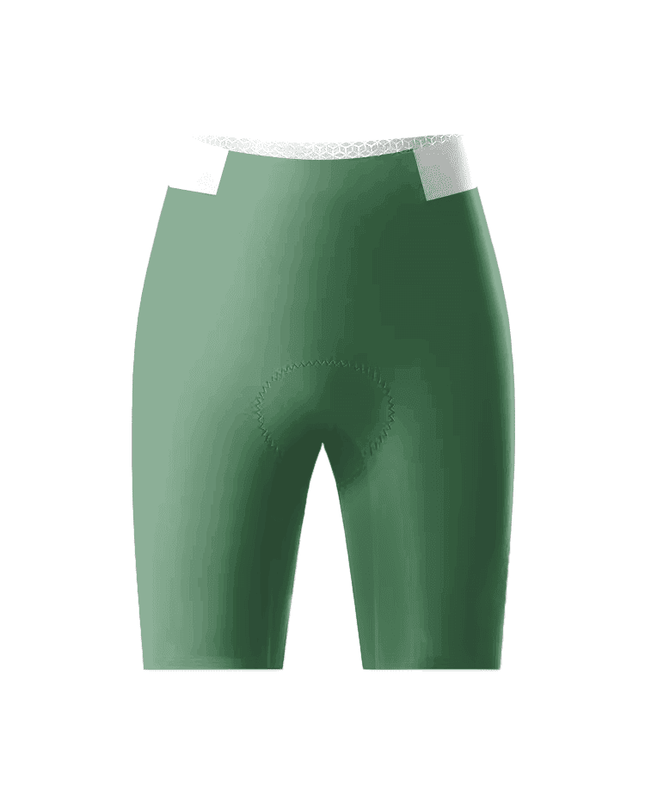 ROCKBROS Women's Solid Dark Green Cycling Shorts