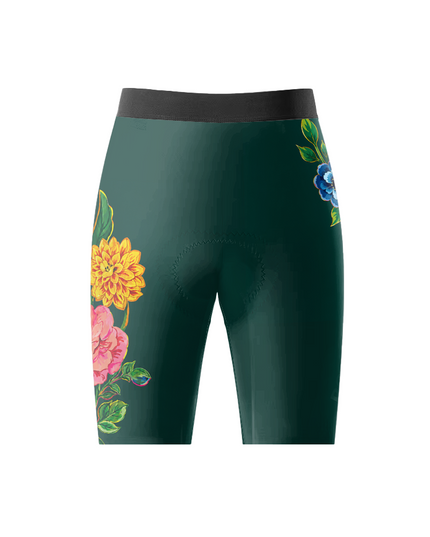 ROCKBROS Women's Emerald Floral Cycling Shorts
