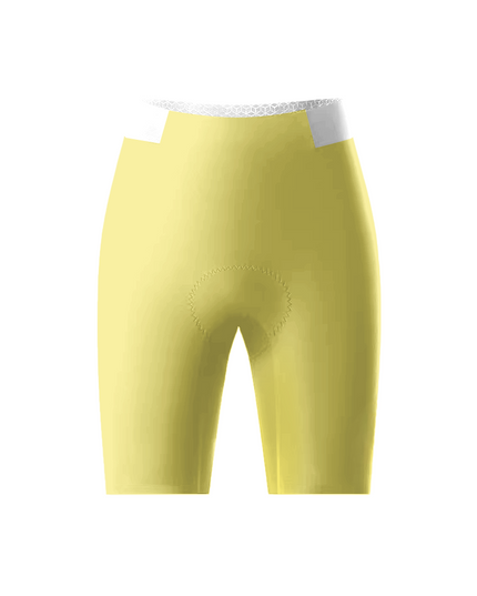 ROCKBROS Women's Pastel Yellow Cycling Shorts