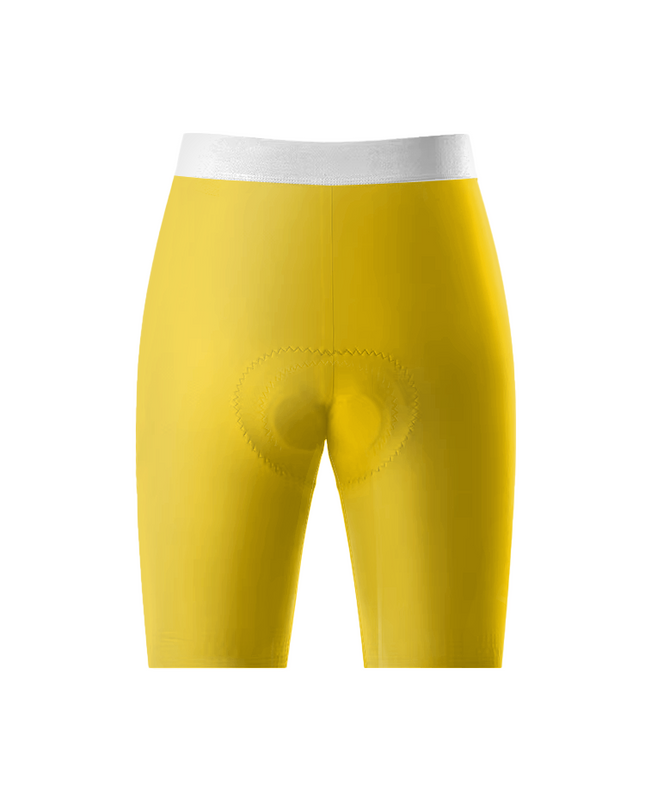 ROCKBROS Women's Plain Yellow Comfort Performance Cycling Shorts