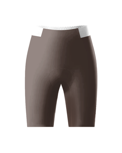 ROCKBROS Women's Gradient Coffee Brown Honeycomb Mesh Waist Cycling Shorts