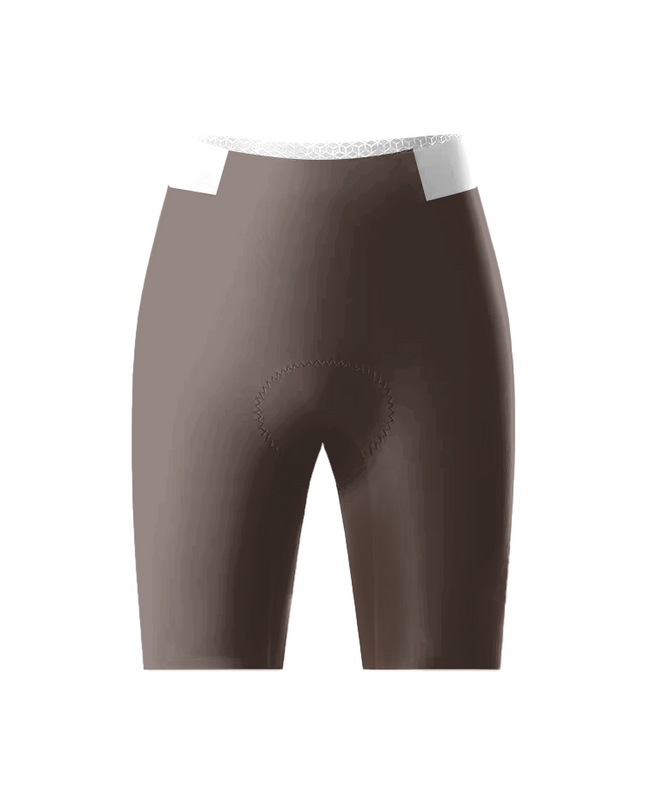 ROCKBROS Women's Gradient Coffee Brown Honeycomb Mesh Waist Cycling Shorts