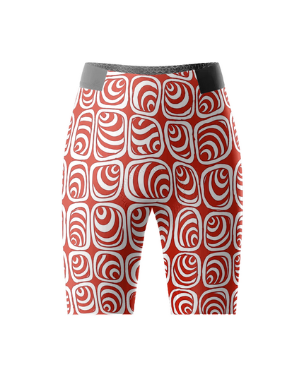 ROCKBROS Women's Retro Swirl Padded Cycling Shorts