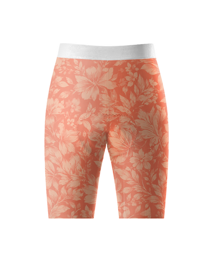 ROCKBROS Women's Pastoral Orange Floral Cycling Shorts
