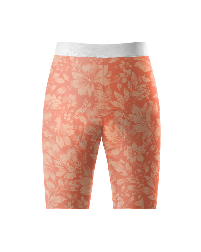 ROCKBROS Women's Pastoral Orange Floral Cycling Shorts