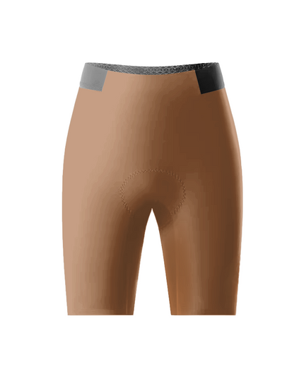 ROCKBROS Women's Solid Earth Brown Cycling Shorts