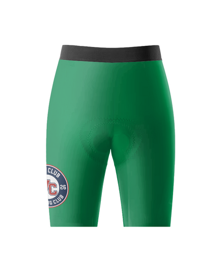 ROCKBROS Men's Green Solid Velo Club Logo Honeycomb Mesh Waist Cycling Shorts