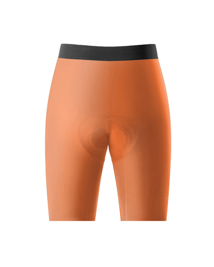 ROCKBROS Women's Gradient Orange Contrast Honeycomb Waist Cycling Shorts