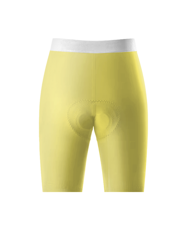 ROCKBROS Women's Pastel Yellow Cycling Shorts