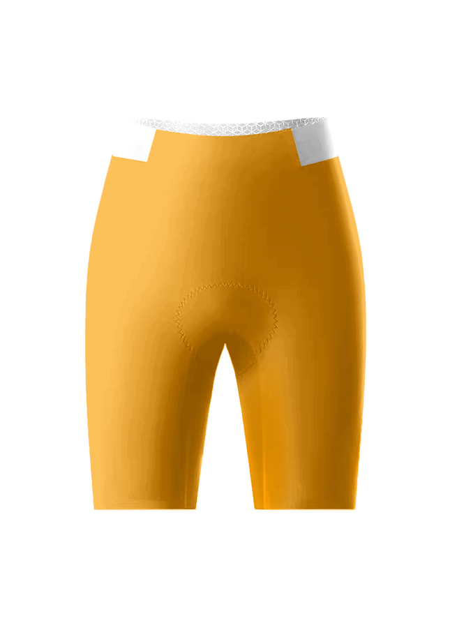 ROCKBROS Women's Solid Sun Orange Cycling Shorts