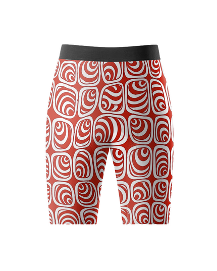 ROCKBROS Women's Retro Swirl Padded Cycling Shorts