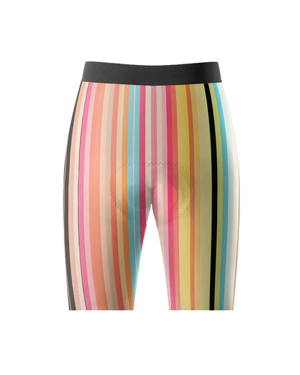 ROCKBROS Women's Pastel Vertical Stripe Cycling Shorts
