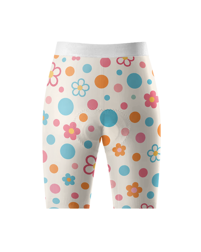 ROCKBROS Women's Venice Beach Floral Dot Cycling Shorts