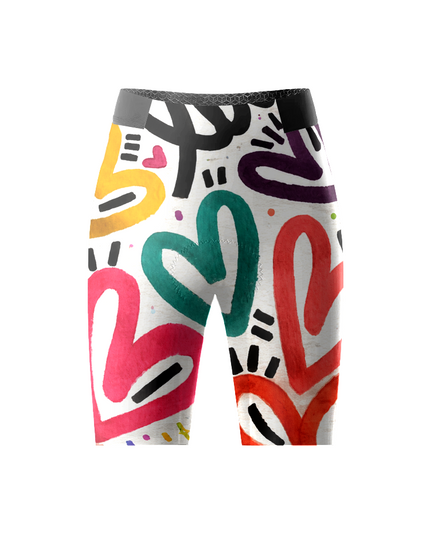 ROCKBROS Women's Rainbow Graffiti Cycling Shorts