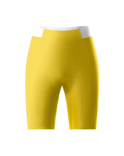 ROCKBROS Women's Plain Yellow Comfort Performance Cycling Shorts