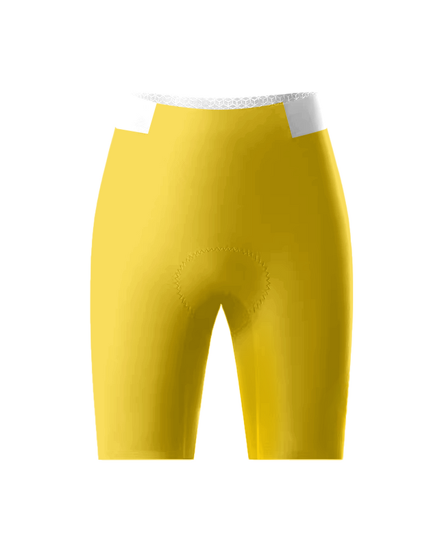 ROCKBROS Women's Plain Yellow Comfort Performance Cycling Shorts