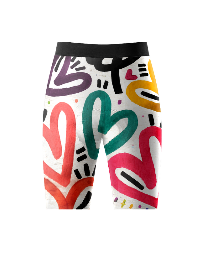 ROCKBROS Women's Rainbow Graffiti Cycling Shorts