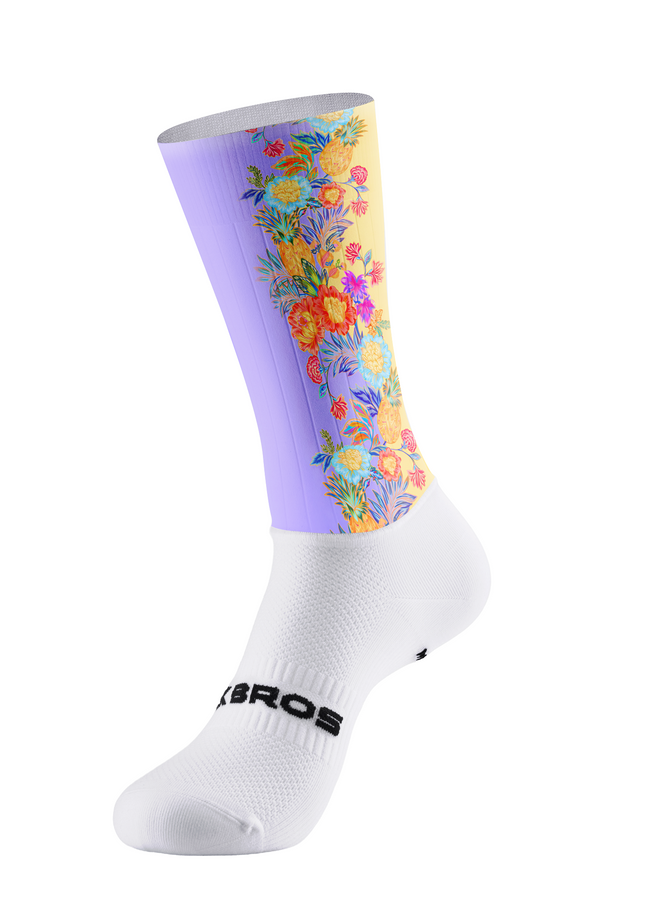 ROCKBROS Women's Tropical Punch Pineapple & Floral High-Contrast Pro Aero Set