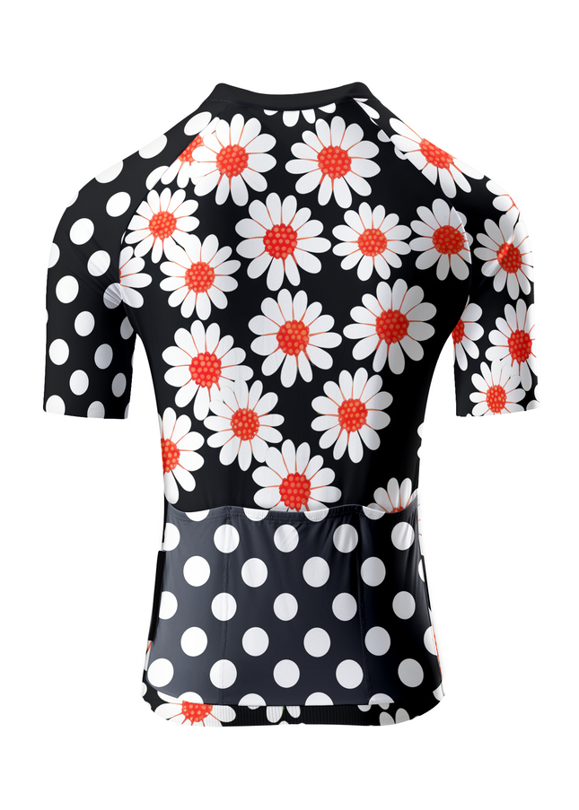 ROCKBROS Women's Retro Daisy & Polka Dot Fusion Heritage Cycling Set