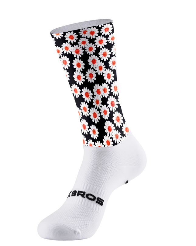 ROCKBROS Retro Daisy All-Over Print Breathable Socks