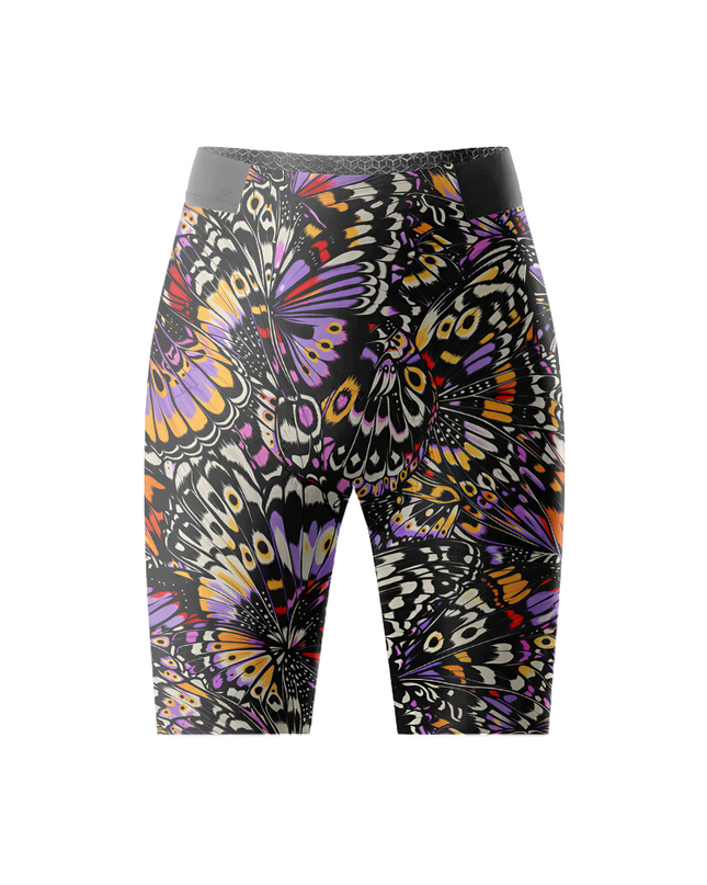 ROCKBROS Women's Monarch Kaleidoscope Full-Print Pro Cycle Shorts