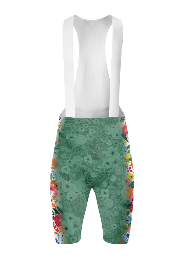 ROCKBROS Women's "Spring Bloom" Vintage Botanical Art Pro Aero Bib Shorts