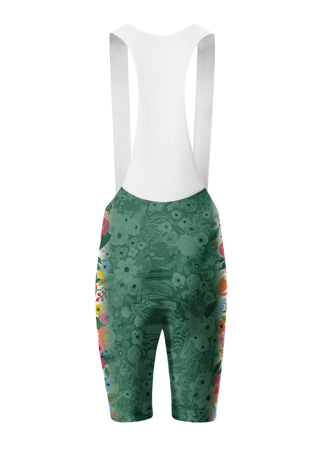 ROCKBROS Women's "Spring Bloom" Vintage Botanical Art Pro Aero Bib Shorts