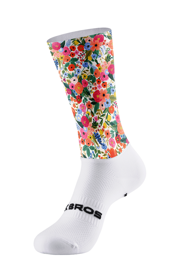 ROCKBROS Women's "Spring Bloom" Vintage Botanical Art Performance Cycling Socks