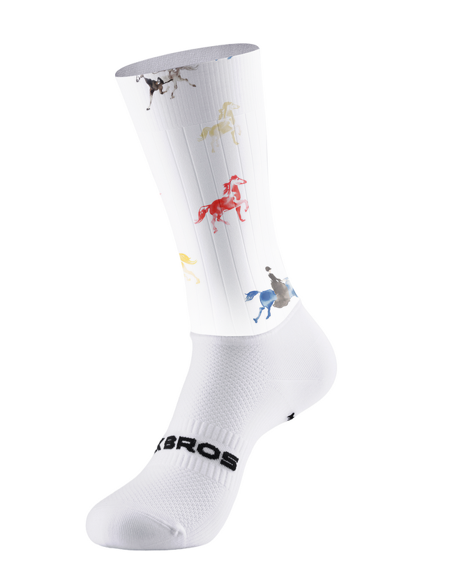 ROCKBROS Gallop in Watercolor Artistic Performance Socks