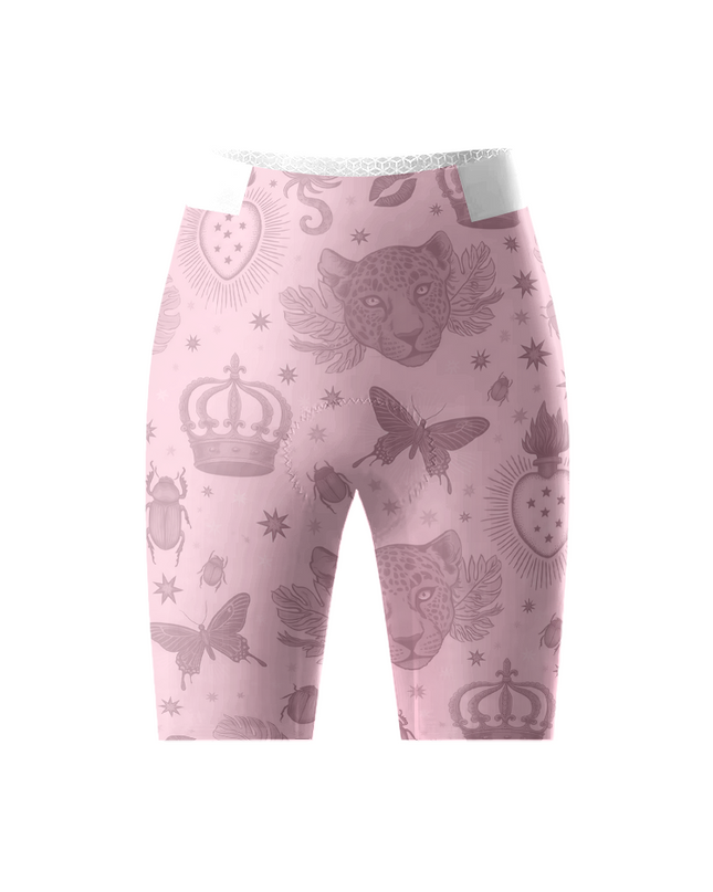 ROCKBROS Women's Surreal Pink Leopard & Crown Limited Edition Aero Set