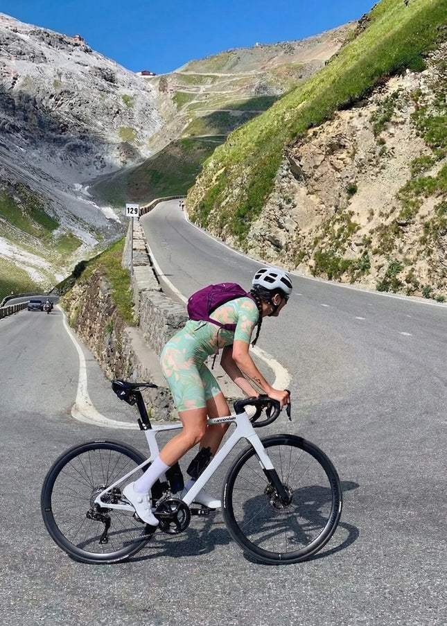 ROCKBROS Women's Artistic Peony Bloom Cycling Jersey