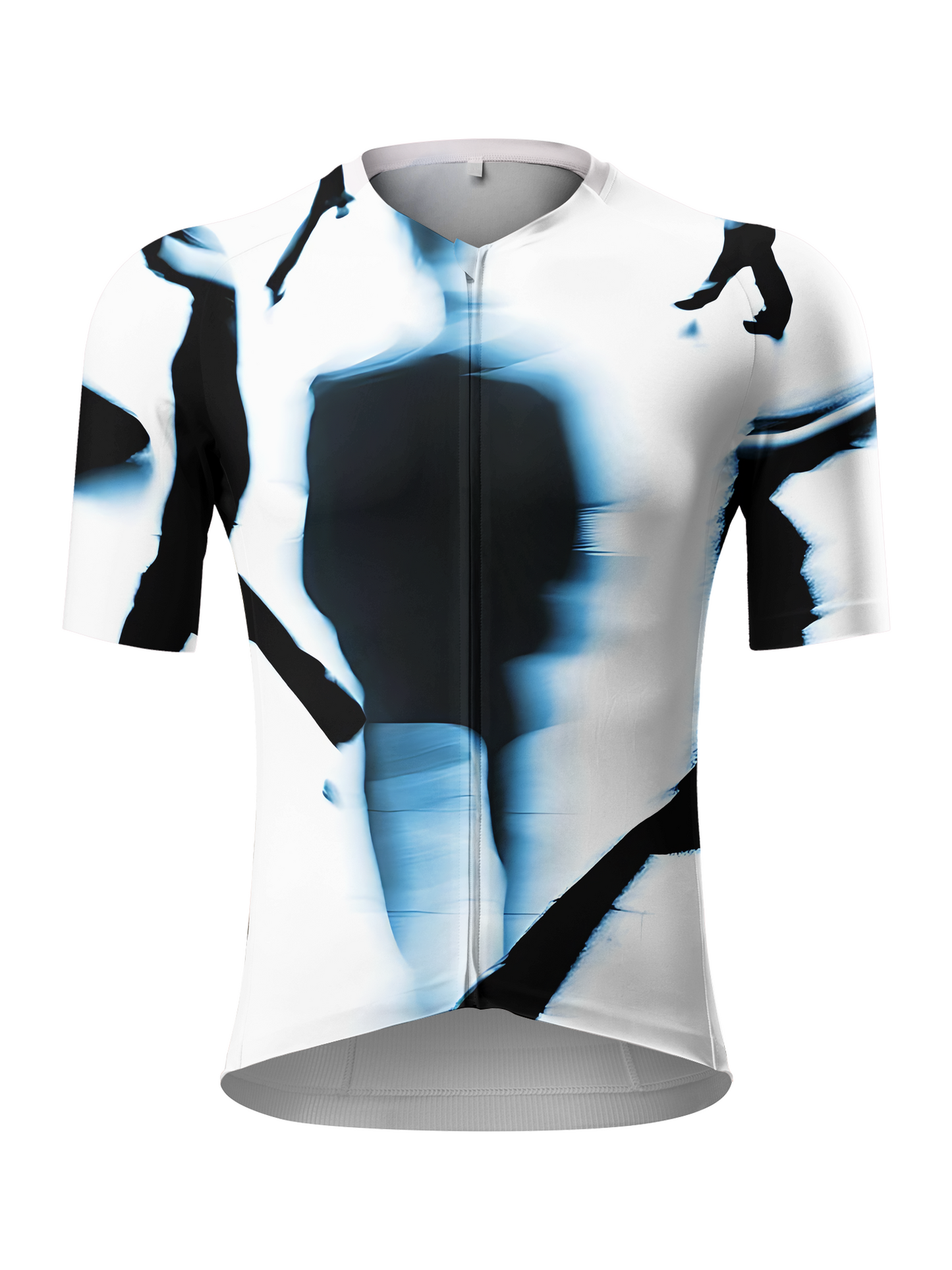 RockBros Men's "Cyber Pulse" Kinetic Glitch Art Cycling Jersey