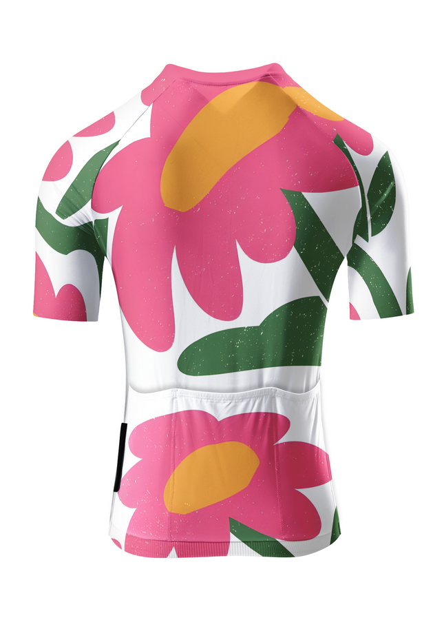 ROCKBROS Women's Retro Pop Floral Nature Print Moisture-Wicking Jersey