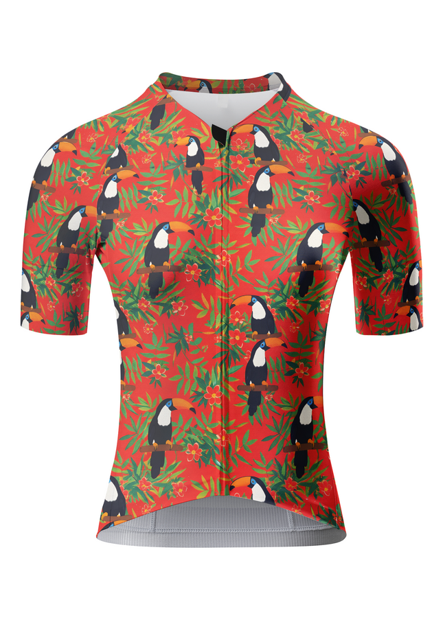 ROCKBROS Women's Tropical Toucan High-Contrast Botanical Pro Jersey