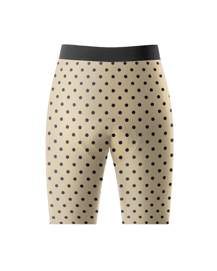 ROCKBROS Women's Vintage Dot Sand & Obsidian Pro Cycling Shorts
