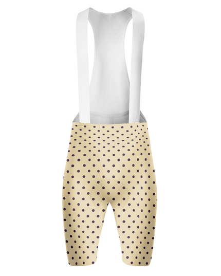 ROCKBROS Women's Vintage Dot Sand & Obsidian Pro Cycling Shorts