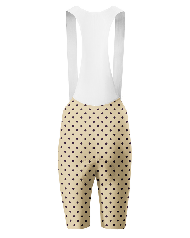 ROCKBROS Women's Vintage Dot Sand & Obsidian Pro Cycling Shorts