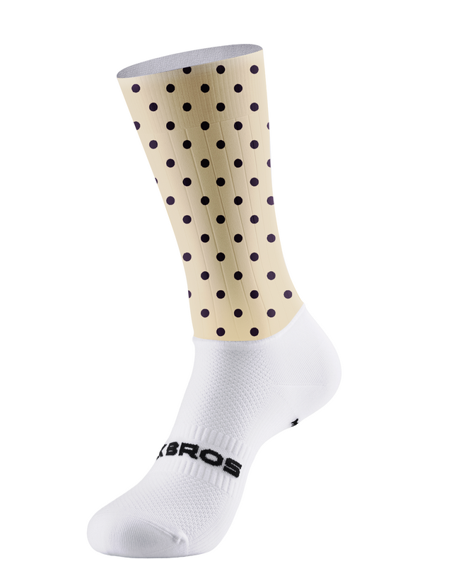 ROCKBROS Women's Vintage Dot Sand & Obsidian Pro Cycling Shorts
