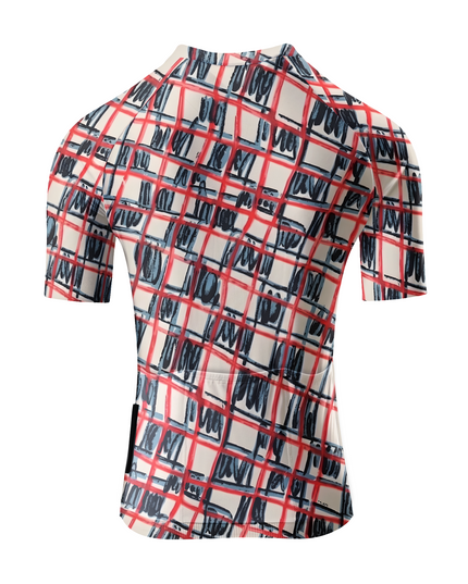 ROCKBROS Women's Avant-Garde Hand-Drawn Plaid Artistic Aero Set